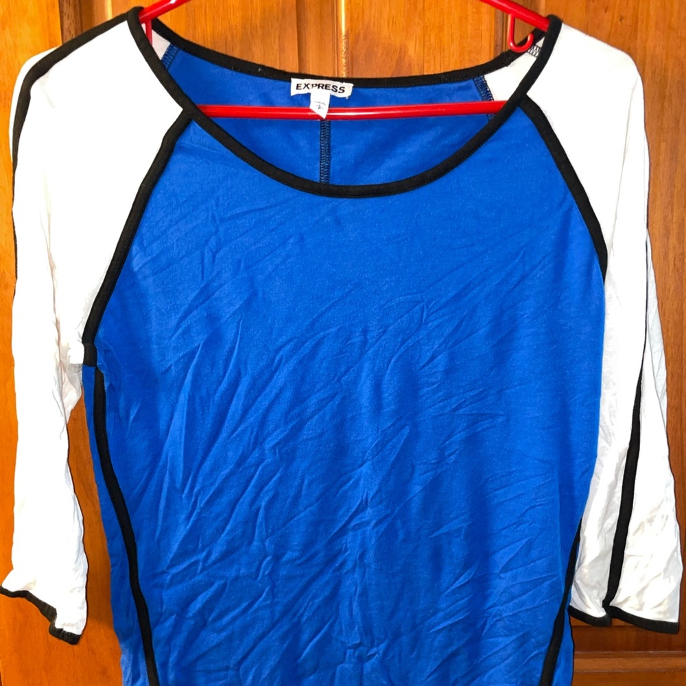 Blue and White Top